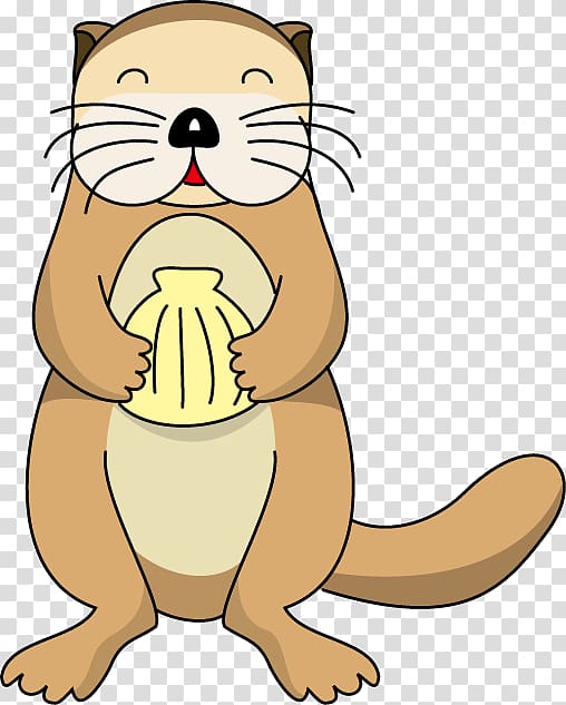 Sea otter North American river otter Cartoon , Otter transparent background PNG clipart