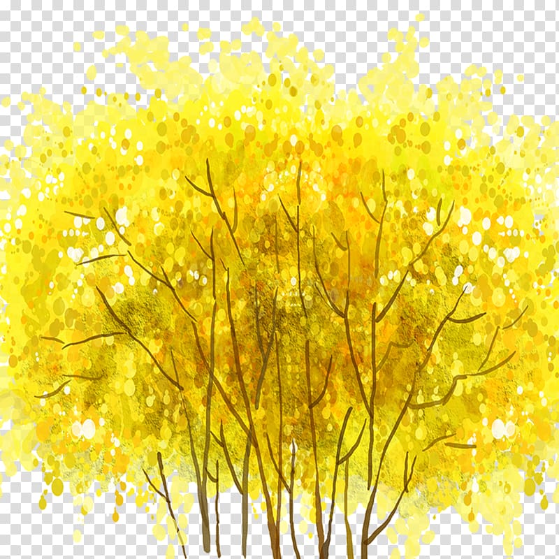 Yellow Green, Autumn season transparent background PNG clipart