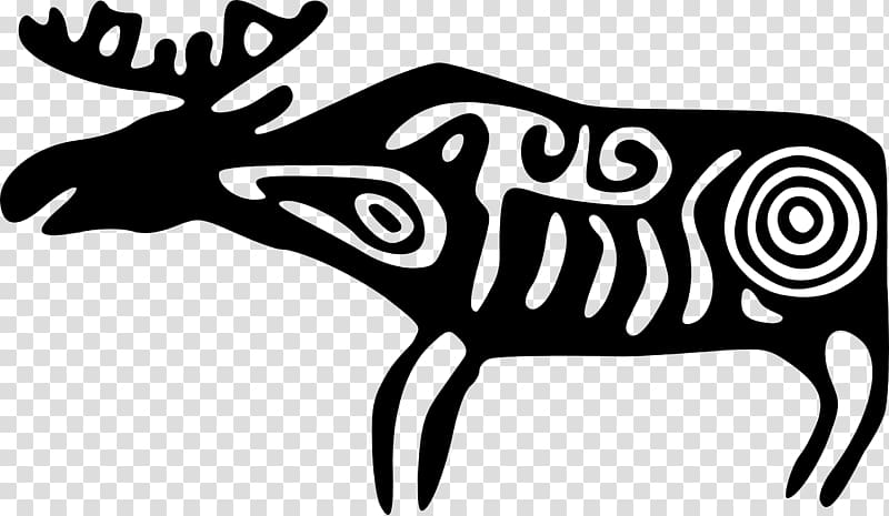 Petroglyph , antlers transparent background PNG clipart