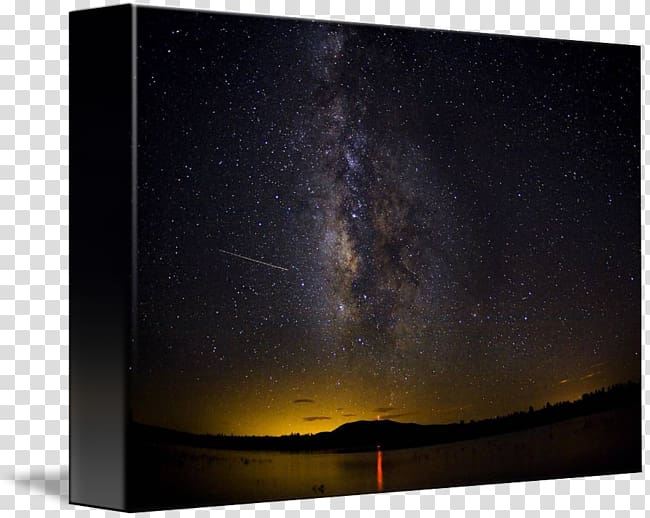 Flagstaff Astronomical object Gallery wrap Lake Mary Road Canvas, milky way transparent background PNG clipart