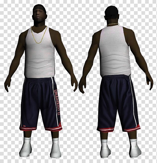 Grand Theft Auto: San Andreas Crips Mod Outerwear, skin samp transparent background PNG clipart