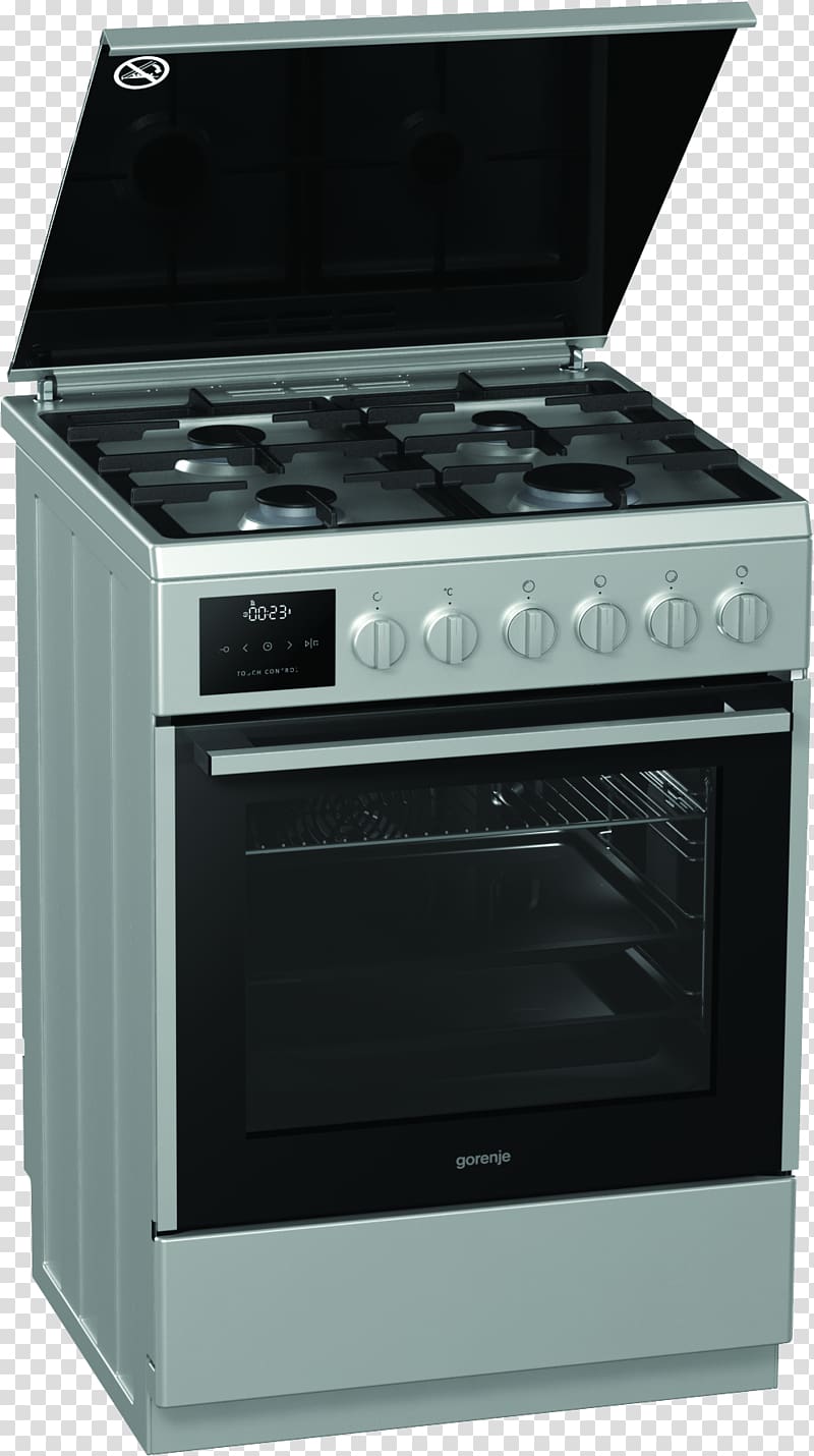 Cooking Ranges Gorenje K637E10WKE, Hob / Oven 480873 Gas stove Gorenje Classico K57CLI1, herd transparent background PNG clipart