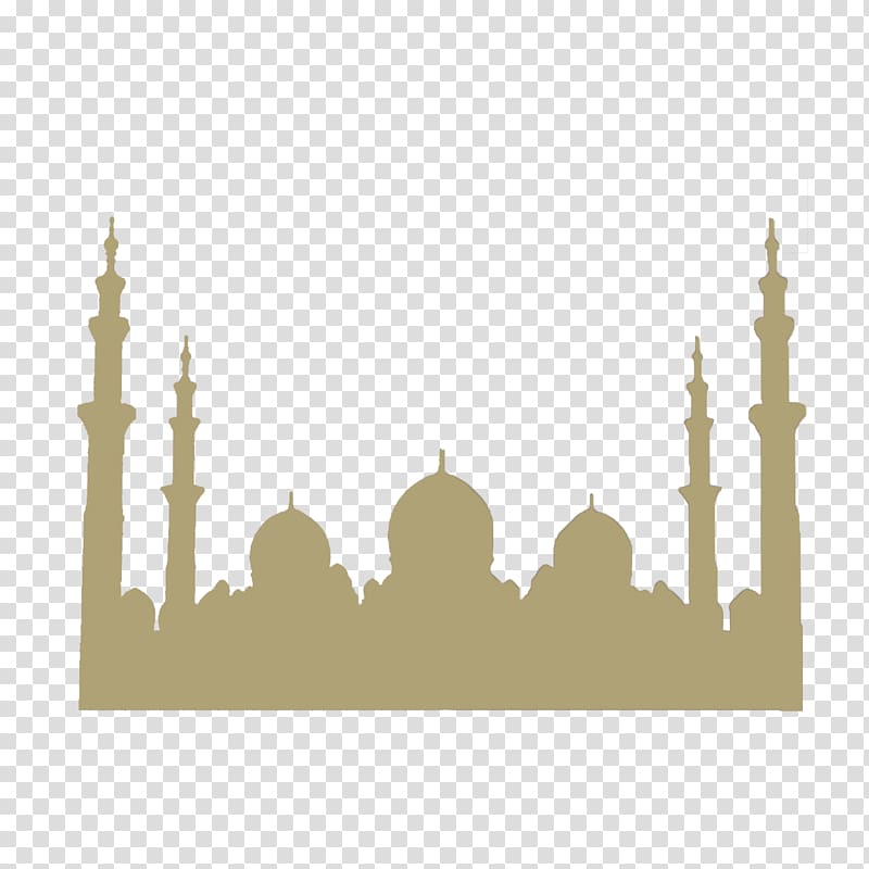 Sheikh Zayed Mosque Sultan Qaboos Grand Mosque Great Mosque of Mecca Dubai, mosque silhouette transparent background PNG clipart