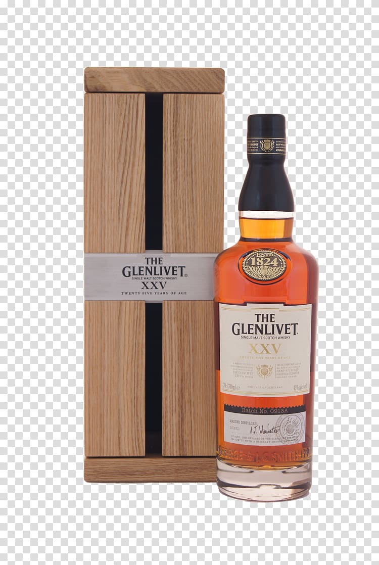 Whiskey The Glenlivet distillery Liqueur Scotch whisky Single malt whisky, others transparent background PNG clipart