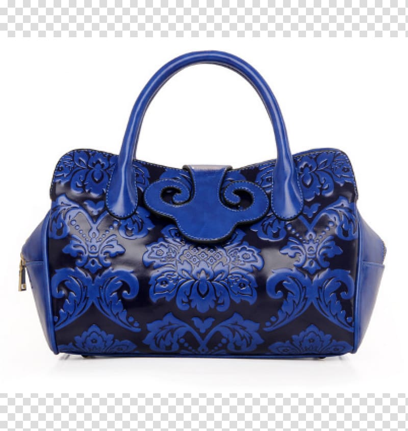 Handbag Messenger Bags Tasche Leather, blue handbag elegant blue transparent background PNG clipart