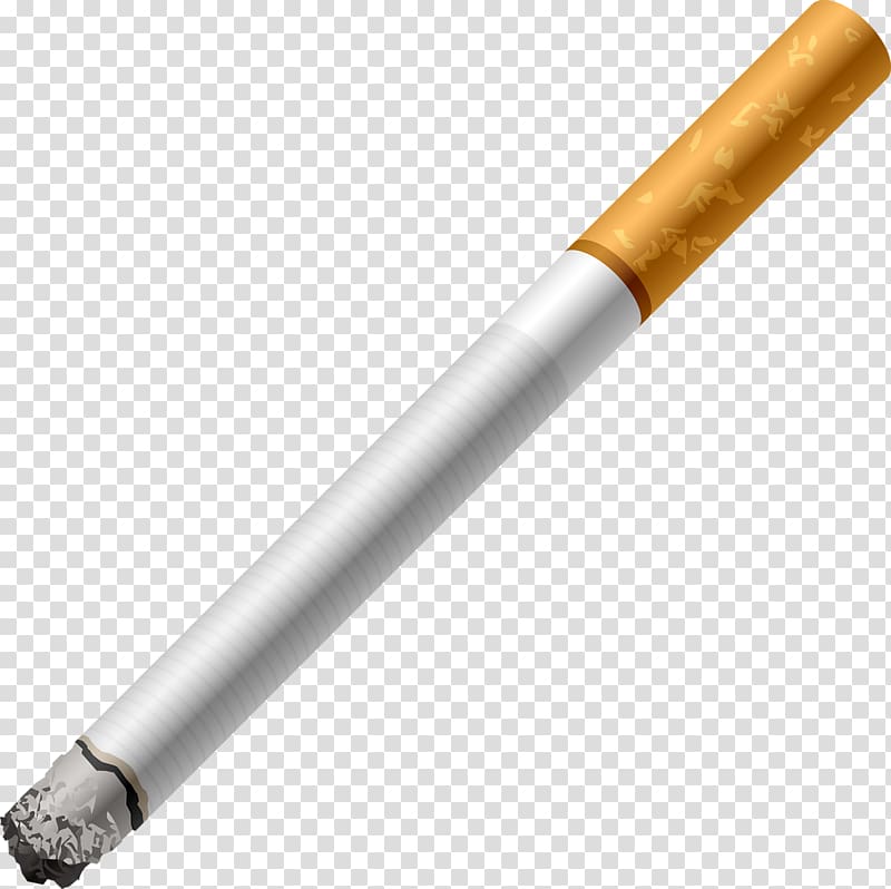 white cigarette stick, Smoking cessation Smoking ban Tobacco smoking, Lit cigarette transparent background PNG clipart