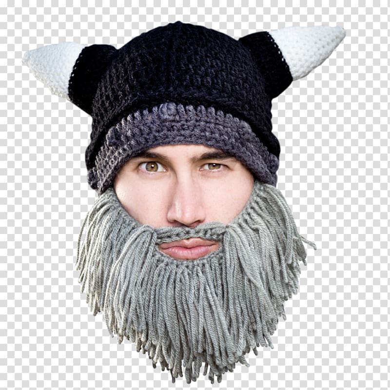 Beanie Knit cap Hat Crochet, viking hat transparent background PNG clipart