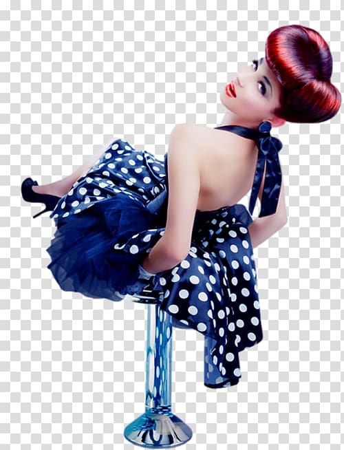 Hairstyle Pin-up girl Fashion Long hair, hair transparent background ...