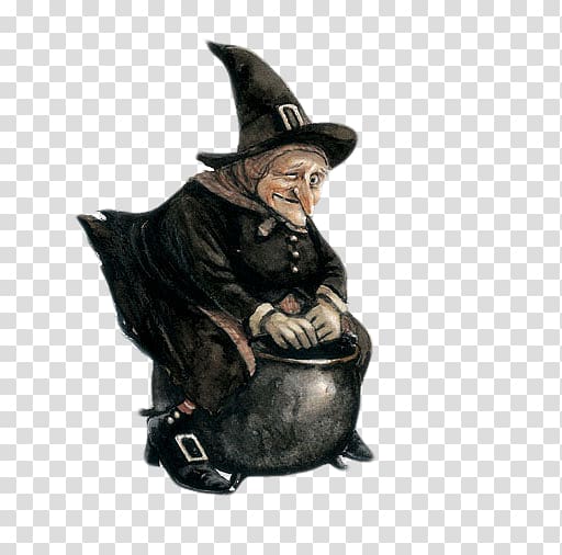 witch sitting on pot illustration, Hag Crone Witchcraft, witch transparent background PNG clipart
