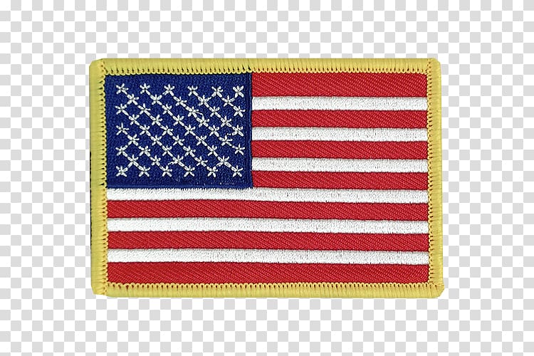 Flag of the United States Flag patch Embroidered patch, united states transparent background PNG clipart