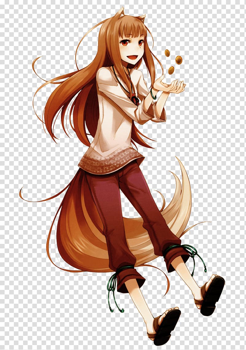 Spice and Wolf Gray wolf Anime Manga, spice and wolf transparent background PNG clipart