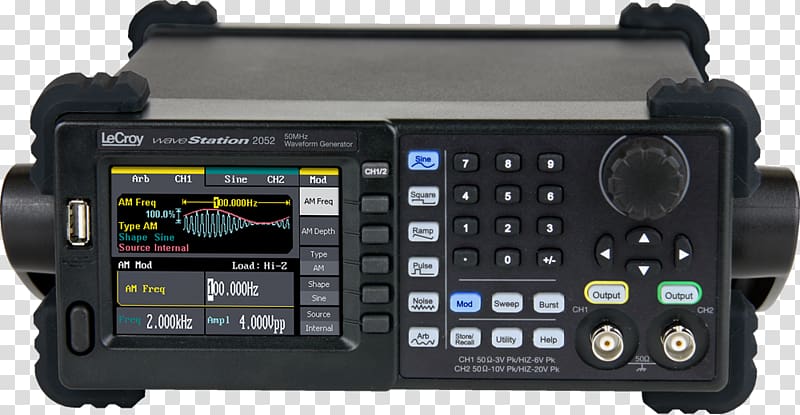 Electronics Teledyne LeCroy Function generator Arbitrary waveform generator Signal generator, others transparent background PNG clipart