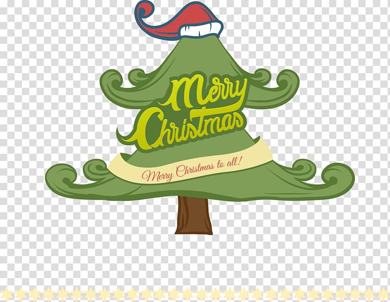 Santa Claus Christmas tree Christmas decoration Illustration, Hat on the Christmas tree transparent background PNG clipart