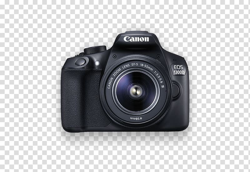 Canon EOS 1300D Canon EF lens mount Canon EF-S 18–55mm lens Digital SLR, Camera transparent background PNG clipart