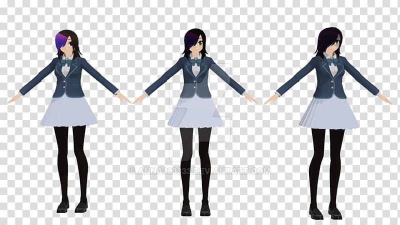 Fan art School uniform Anime , garu transparent background PNG clipart