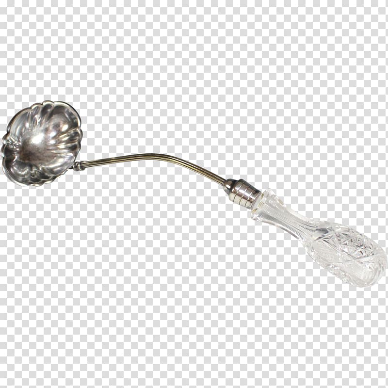 Glass Sterling silver Ladle Handle, ladle transparent background PNG clipart
