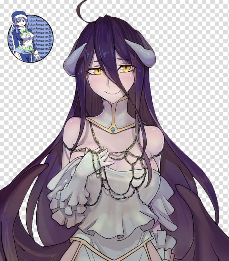 Anime Overlord Albedo Mangaka, Anime transparent background PNG clipart