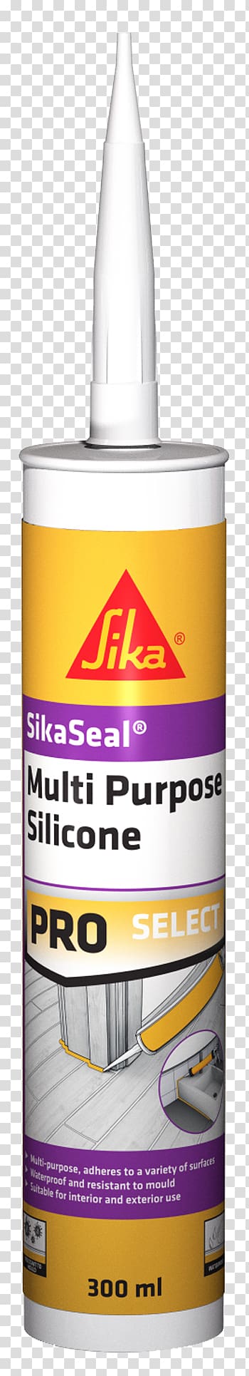 Caulking Sealant Sika AG Adhesive Silicone, Multi Purpose transparent background PNG clipart