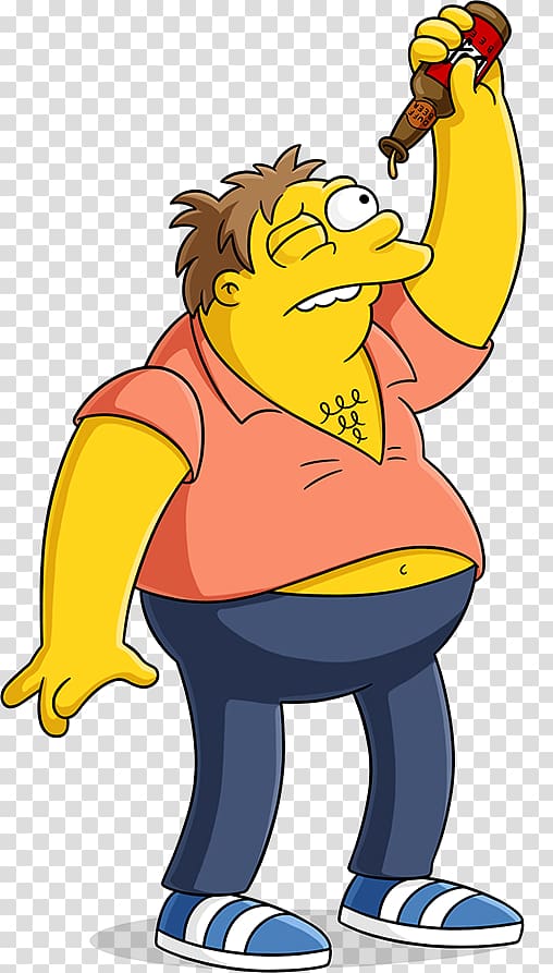 Barney Gumble Homer Simpson Barney Rubble Carl Carlson The Simpsons: Tapped Out, Spot kick transparent background PNG clipart