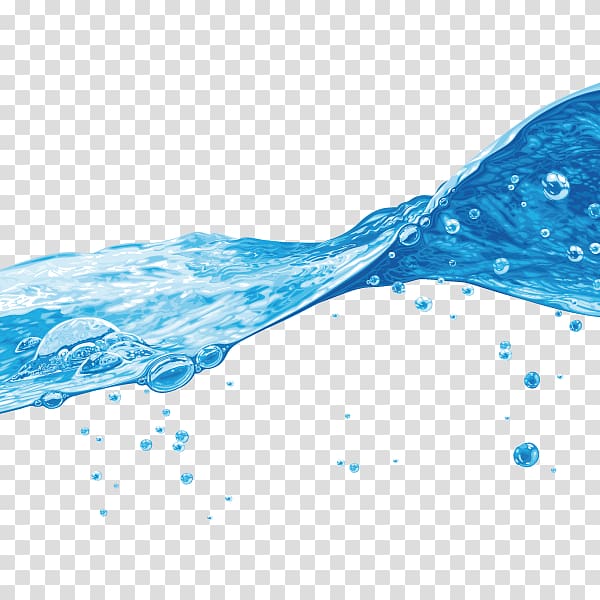 crystal clear water , Water Filter Water purification Drinking water Detergent, Blue dynamic wave decorative material transparent background PNG clipart