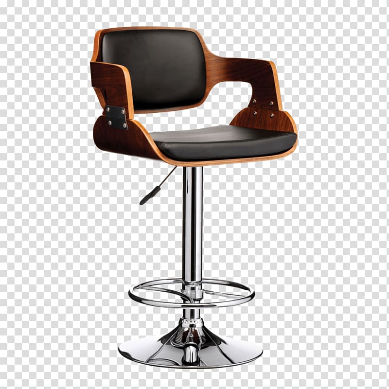 Table Bar stool Chair, genuine leather stools transparent background PNG clipart