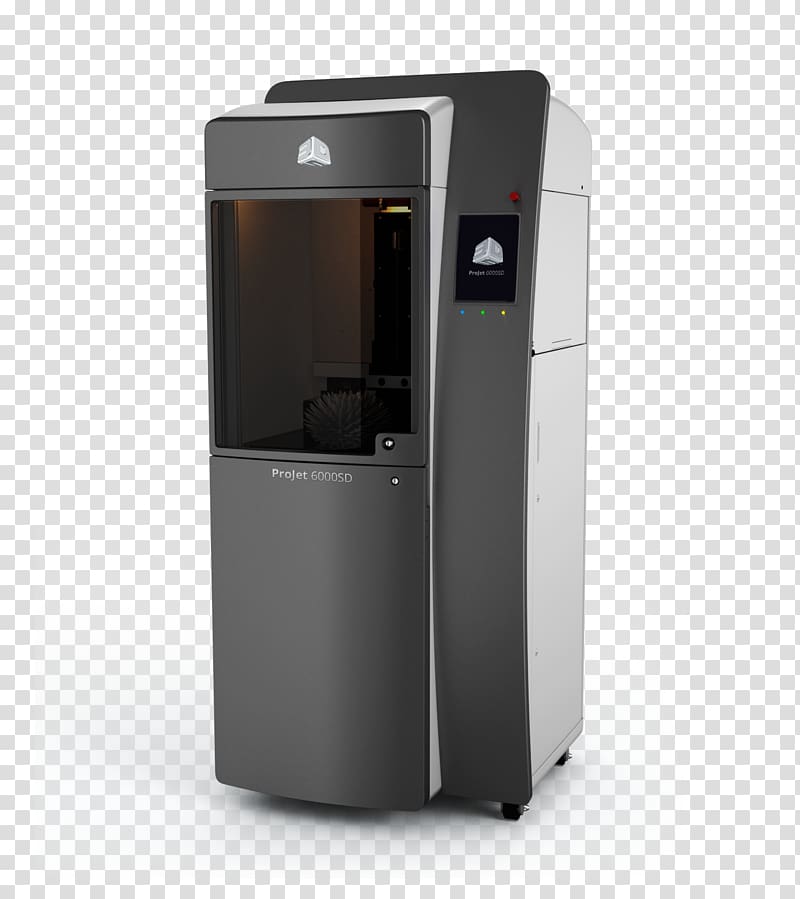 Stereolithography 3D printing 3D Systems Printer, angular geometry transparent background PNG clipart
