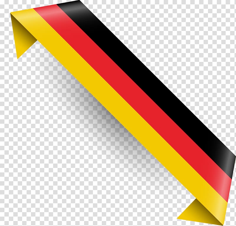 red, black, and yellow striped illustration, Flag of Germany National flag Icon, German flag streamers transparent background PNG clipart