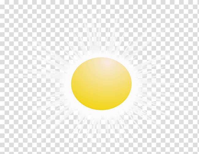 Yellow Circle , The sun\'s rays shine transparent background PNG clipart