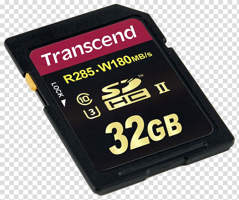 Flash Memory Cards Secure Digital SDHC Transcend Information CompactFlash, Camera transparent background PNG clipart