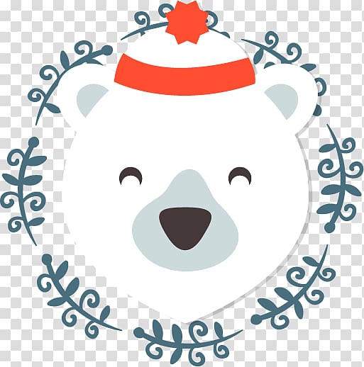 Polar bear Christmas , bear transparent background PNG clipart