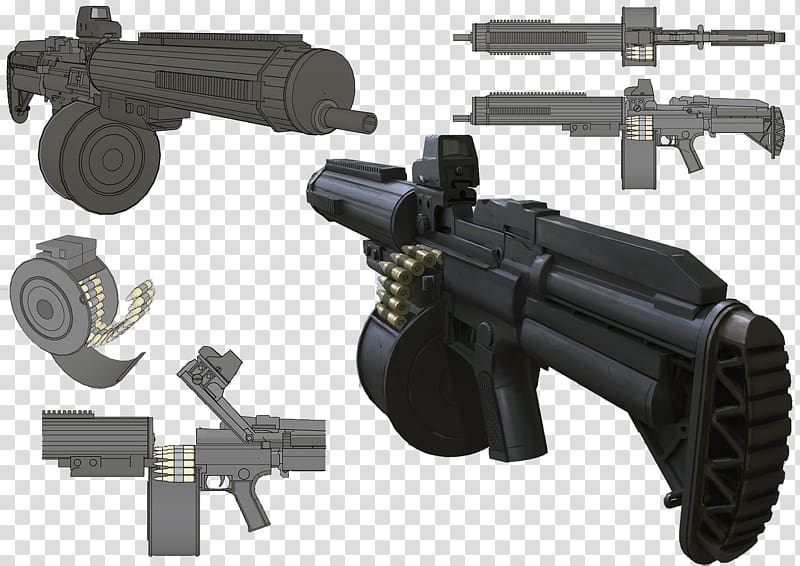 Trigger Heavy machine gun Firearm Weapon, machine gun transparent background PNG clipart