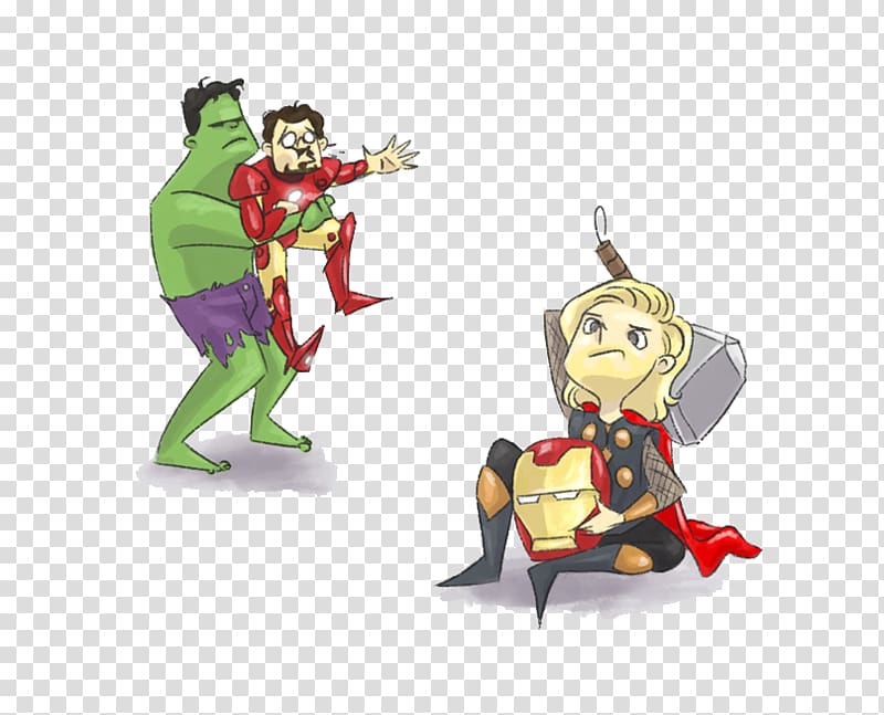 Iron Man Loki Thor Black Widow Hulk, Iron Man was bullied transparent background PNG clipart