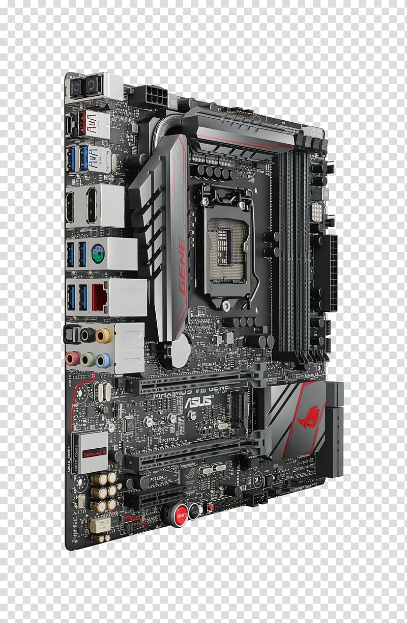 Intel microATX LGA 1151 Motherboard Republic of Gamers, motherboard transparent background PNG clipart