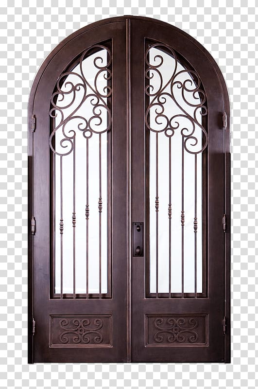 Acadian Iron Works SunCoast Iron Doors Arch, iron transparent background PNG clipart