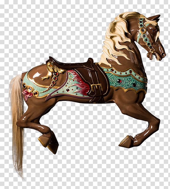 Amusement park Mustang Horse Tack Stallion Horse Harnesses, carousel hourse transparent background PNG clipart