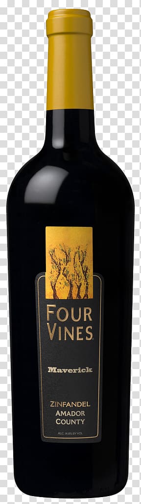 Liqueur Paso Robles Four Vines Winery Zinfandel, Vine bottle transparent background PNG clipart