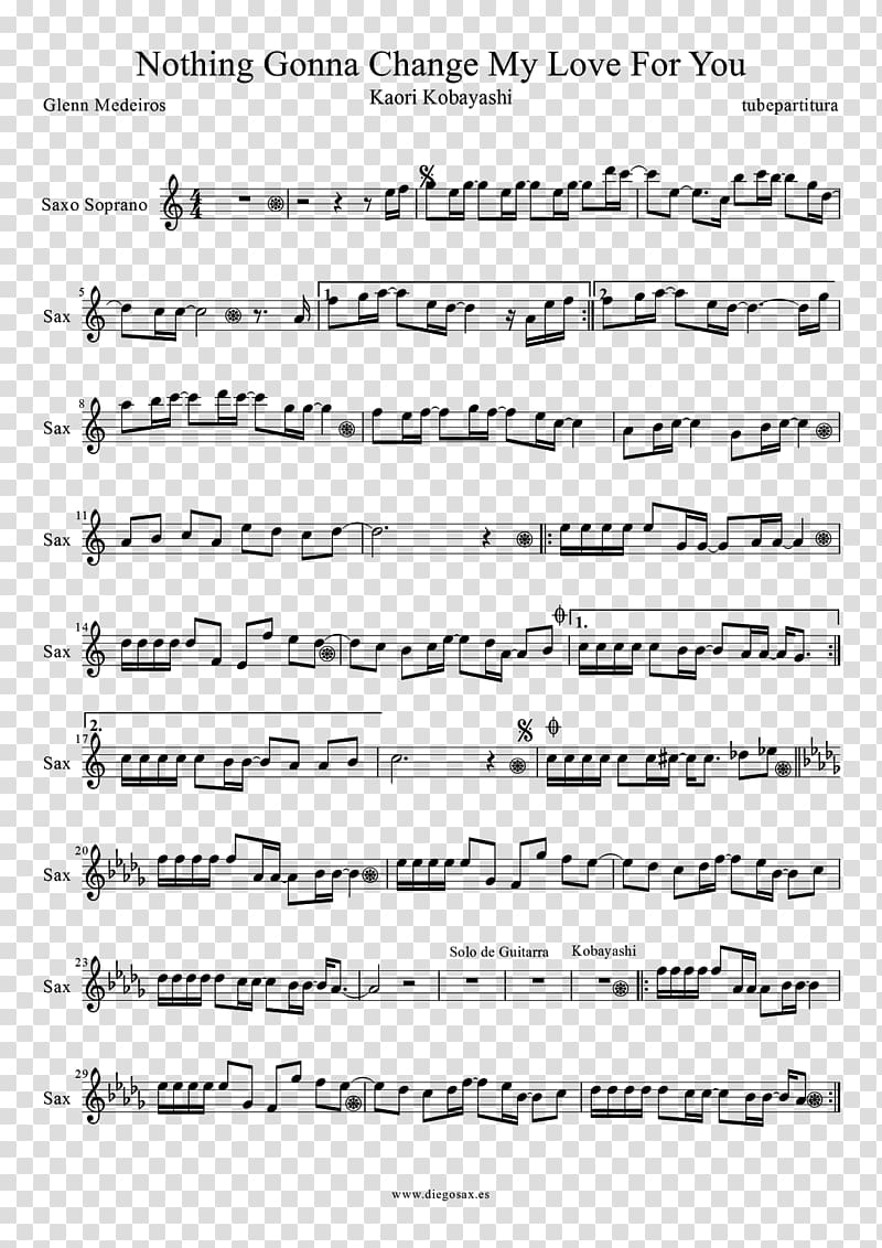 Sheet Music Saxophone Nothing\'s Gonna Change My Love for You Flute Blue Swede, sheet music transparent background PNG clipart