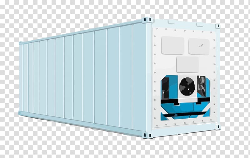 Intermodal container Refrigerated container Freight transport Cargo, refrigerator transparent background PNG clipart