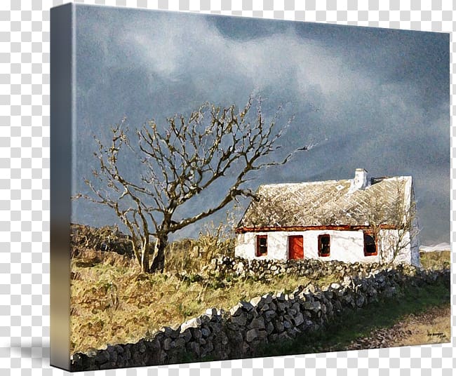 Ireland Cottage Painting Connemara House, Cottage drawing transparent background PNG clipart