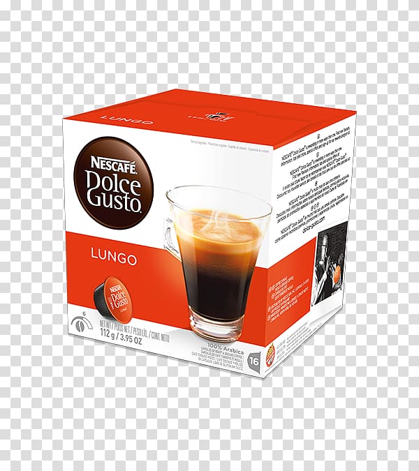 Dolce Gusto Lungo Coffee Espresso Caffè Americano, Coffee transparent background PNG clipart