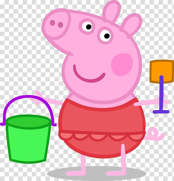 Peppa Pig illustration, Daddy Pig Mummy Pig Muddy Puddles, daddy pig transparent background PNG clipart