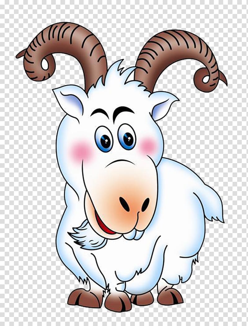 Goat Sheep Cartoon Animation, goat transparent background PNG clipart