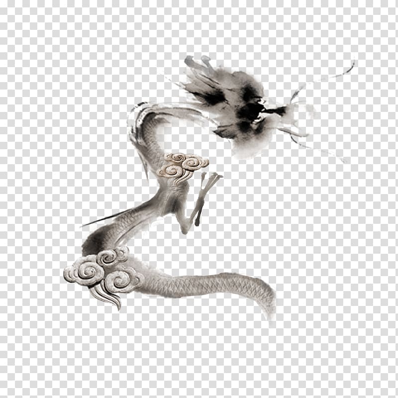 China Chinese dragon Ink, Chinese Dragon Ink cultural creatives transparent background PNG clipart