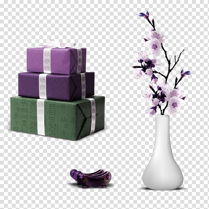 Vase, Purple simple vase gift decoration pattern transparent background PNG clipart
