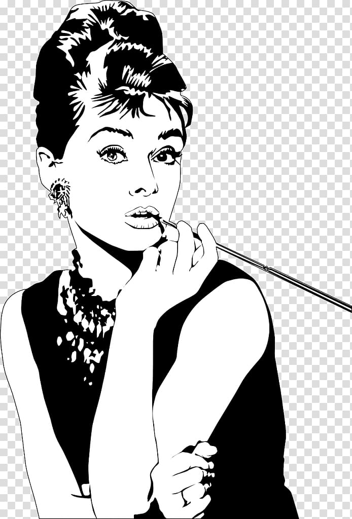 audrey hepburn hat images in clipart