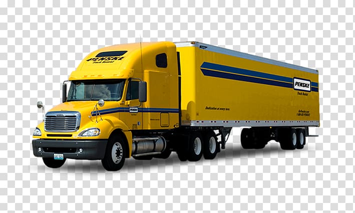 Penske Truck Leasing Truck driver Semi-trailer truck Penske Truck Rental, truck transparent background PNG clipart