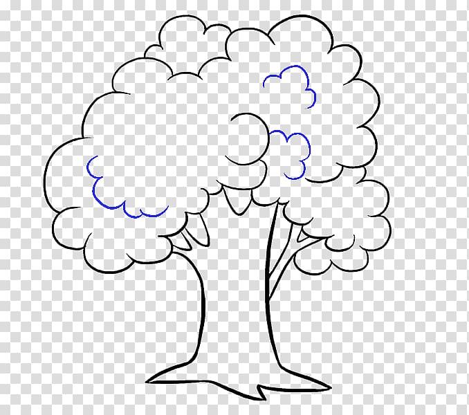 Drawing How to Draw Trees Cartoon Line art, cartoon lines transparent background PNG clipart