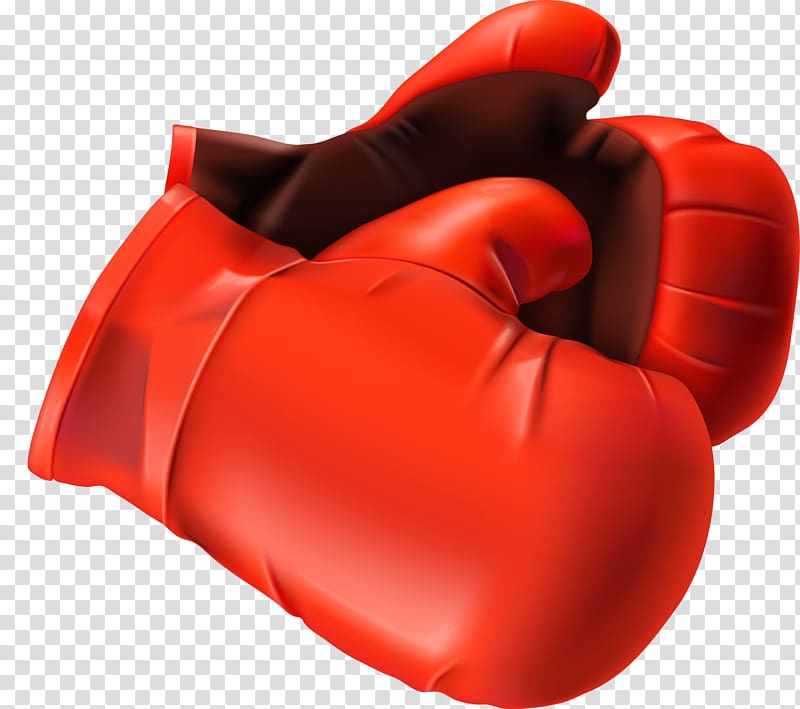 Boxing glove Red, Red boxing gloves transparent background PNG clipart