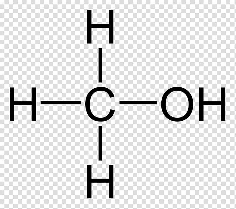 Lewis structure Methanol Structural formula Chemical formula, others transparent background PNG clipart