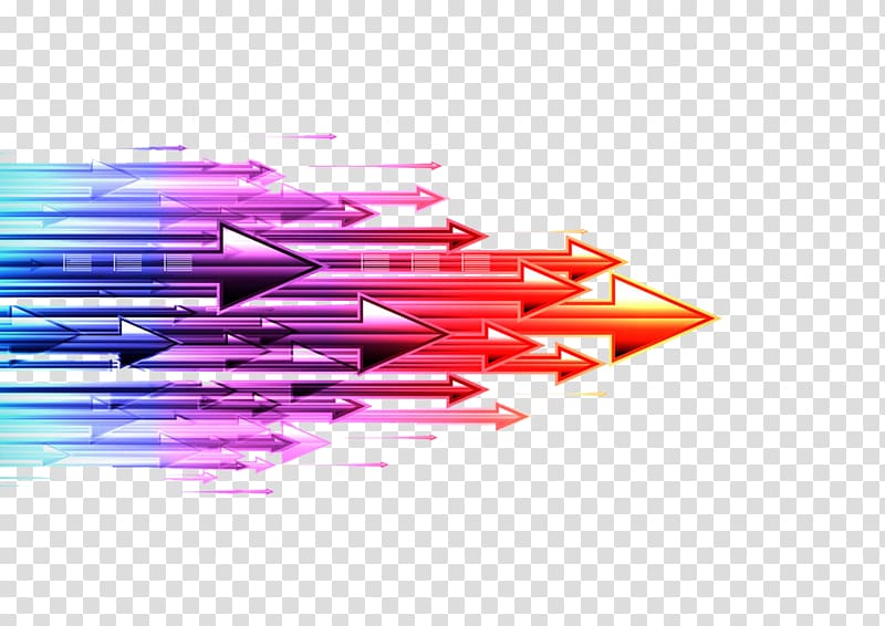 Digital data Arrow Euclidean , Colorful arrow transparent background PNG clipart